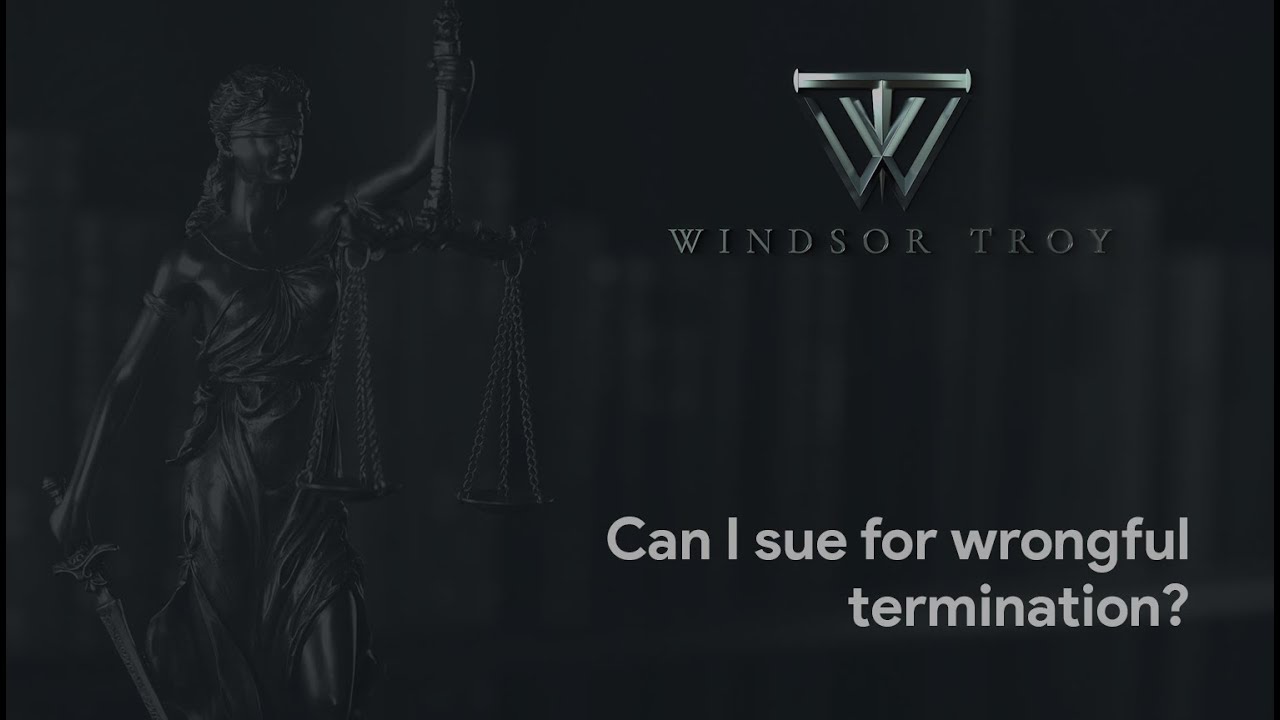 Can i sue my job for wrongful termination